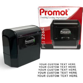 Promot Pre-Inked Stamps - Custom Stamp for Office & Business Use (Small)