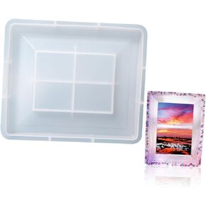 DOITOOL DIY Photo Frame Silicone Mold Picture Frame Molding Resin Molds for Jewelry