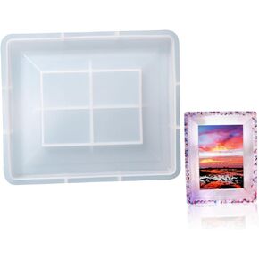 Housoutil Creative Silicone Picture Frame Mold for Epoxy Casting DIY Photo Frame Molding Kit for Home Decor and Crafts Durable and Reusable Design for Unique Displays in Kuwait