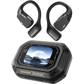 ERAZER AI Translation Earbuds Real-Time135 Language Translator Earbuds 4-in-1 Translation Headphones Open Ear Wireless Bluetooth 5.4 Ear buds with Charging Case fit iOS & Android for Travel Business