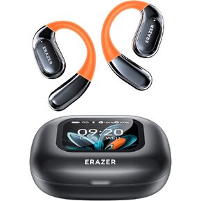 AI Translation Earbuds Real Time, OWS Real-Time Translator Earbuds for 134 Languages LCD Touch Screen, Two Way Translation Headphones for Travel, Business, Learning, Compatible with iOS & Android