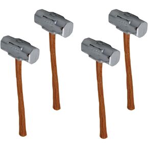 Set of 4 Sledgehammers for Wrestling Action Figures