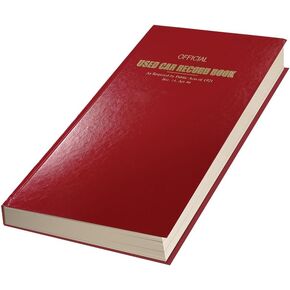 Used Car Record Book (Police Book) - Hardcover Transaction Log for Dealerships - 8-3/4"" × 13-1/2"" Black Ink Book with 256 Pages, 3 Forms Per Page (Total of 768 Vehicle Records) - Pack of 1