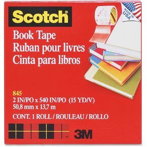 6 Pack 3M COMPANY BOOK TAPE 2 X 15 YDS