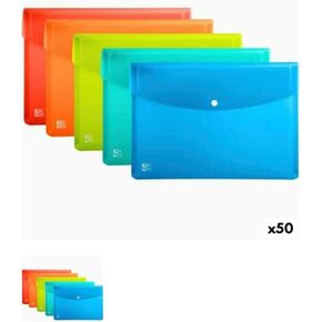 Oxford Urban A4 Polypropylene Multicolour Folder (Pack of 50)