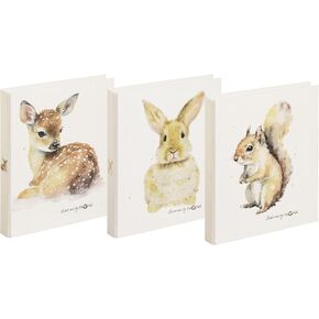 Multipack 20778-25 Ring Binder A4 Save Me No.4 2-Ring Mechanism Assorted Pack of 3 Rabbit Deer Squirrel