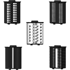 5 Sets of Blades, thick wire blade, thin wire blade, slice blade, wavy blade and grinding blade, 1, black, VSQ-S5