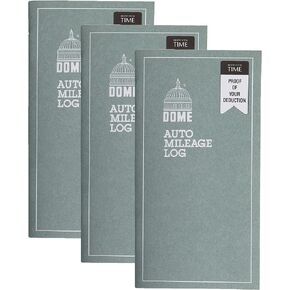3 Set- Dome Auto Mileage Log, Undated, 32 Forms [Set of 3]