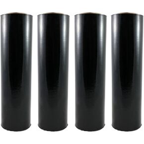 TOTALPACK - 18" x 1000 FT Roll - 85 Gauge Thick + Hybrid Technology, 4 Pack. Stretch Moving & Packing Wrap. Industrial Strength, Clear Plastic Pallet Shrink Film Ideal for Furniture, Boxes, Pallets…