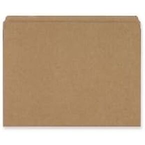 Smead 10710 Kraft File Folders Straight Cut Reinforced Top Tab Letter Kraft 100/Box