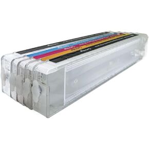 Refillable Ink Cartridge Set Without Chip Wide Format Printers Compatible with WF-C20750 M20590 C21000 C20600 C20590 C17590 in 5 Colors(Magenta)
