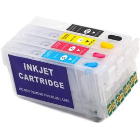 Ink Cartridge Refill Compatible with US Version 822 and 822XL Compatible with Select Printer Models Including WF4820 WF4830 WF4833 WF3820 WF3823 WF4834 with Chip