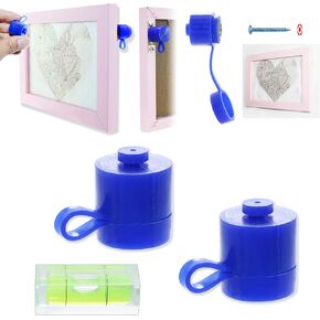 Picture Hanging Marker Tool & Leveler - Use for Marking Hole Slot Locations (2 Pack)