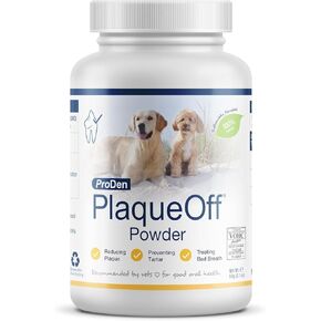 ProDen PlaqueOff Powder for Dogs and Cats – 60g – Natural Dental Care Supplement – Fights Bad Breath, Tartar & Plaque – Vet-Recommended Seaweed Formula – Easy to Use Powder