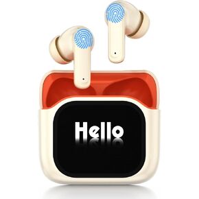 AI Translation Earbuds Real Time, 3-in-1 Translator Earbuds 144 Languages & Accents, Audifonos Traductores Inglés Español, Wireless Ear buds Bluetooth with Charging Case fit iOS & Android, White
