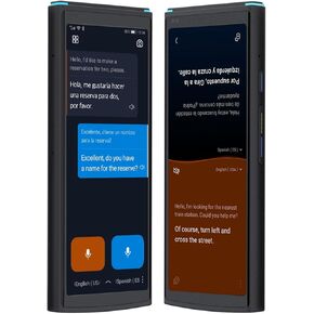 Language Translator Device, Bidirection Simultaneous Translation, 60 Languages and 18 Offline Packs, Global Data, Instant Voice Translator for Travel, Learning, Business (Renewed)