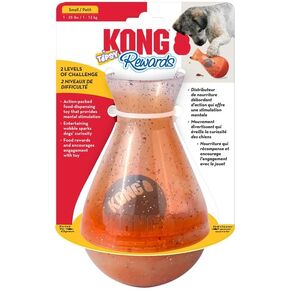 KONG Rewards Tipsy Food or Treat Dispensing Dog Toy - Interactive and Mentally Stimulating Toy for Dogs (Large)