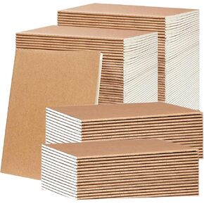 100 PCS A5 Lined Notebooks Bulk, 8.3"x5.5" Kraft Paper Journals for Office Use Smooth Writing Pages with Reduced Ink Bleed-Through Professional Design for Business Notes Meeting Documents
