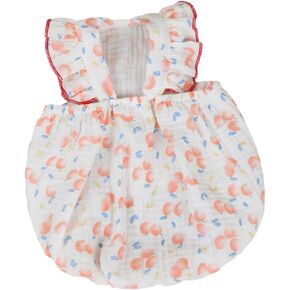 Dog Dresses for Small Dogs Flower Peaches Printed Girl Dress Summer Soft Breathable