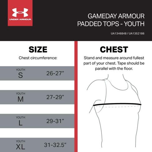 Gameday Armour Pro 5-Pad Top White L in Saudi Arabia
