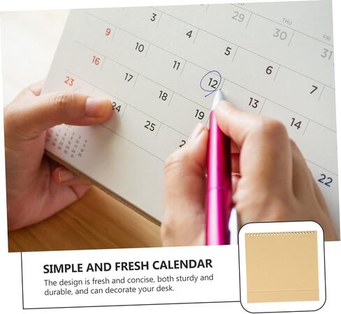 Angoily 12pcs Iridescent Calendar Base for Desktop Calendar Stand for Agenda Display for Home Office Decor in Saudi Arabia