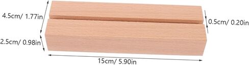 Coheali Wooden Table Number حامل بطاقة خشبية ريفي للتقويم صور وعلامات الأسماء قاعدة عرض متعددة الاستخدامات لأحداث حفلات الزفاف وفتحة المنزل in Saudi Arabia