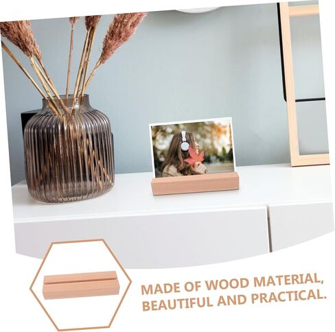 Coheali Wooden Table Number حامل بطاقة خشبية ريفي للتقويم صور وعلامات الأسماء قاعدة عرض متعددة الاستخدامات لأحداث حفلات الزفاف وفتحة المنزل in Saudi Arabia