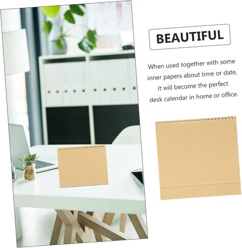 Angoily 12pcs Iridescent Calendar Base for Desktop Calendar Stand for Agenda Display for Home Office Decor in Saudi Arabia