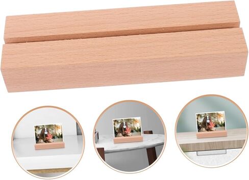 Coheali Wooden Table Number حامل بطاقة خشبية ريفي للتقويم صور وعلامات الأسماء قاعدة عرض متعددة الاستخدامات لأحداث حفلات الزفاف وفتحة المنزل in Saudi Arabia