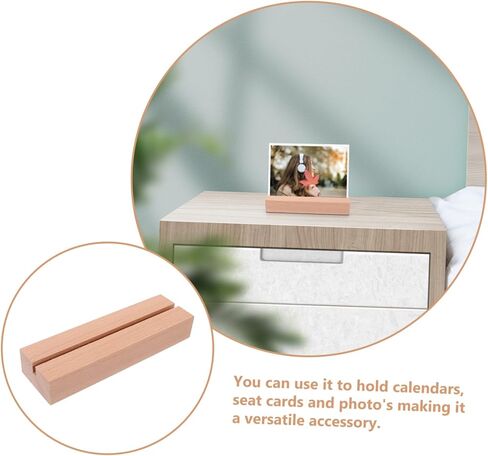 Coheali Wooden Table Number حامل بطاقة خشبية ريفي للتقويم صور وعلامات الأسماء قاعدة عرض متعددة الاستخدامات لأحداث حفلات الزفاف وفتحة المنزل in Saudi Arabia