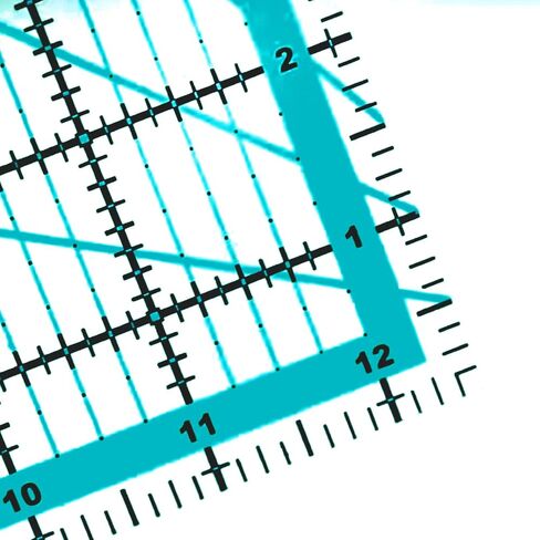 Headley Tools Quilting Rulers,4 Square Ruler Quilting Templates(4.5",6", 9.5",12.5"),Fabric Cutting Ruler Acrylic Rulers for Quilting and Sewing,with Non-Slip Rings 20 Pieces, Yellow in Saudi Arabia