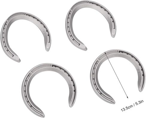 4pcs Horseshoe Kit, Aluminum Alloy Horse Shoes Horse Riding Tool Horseshoe Wall Decor for Horse Racing Racecourse in Saudi Arabia