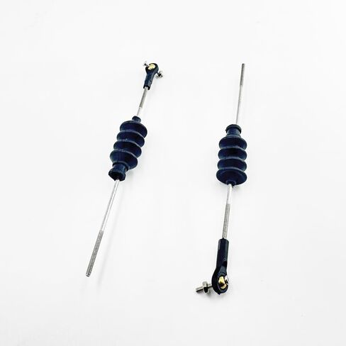 4 Set RC Boat Push Rod Kit M2 Tie Rod End with Rubber Seal Bellow and Pull Rod Pushrod for RC Ship DIY Model Boat Building Parts (M2x150mm Pushrod) in Saudi Arabia