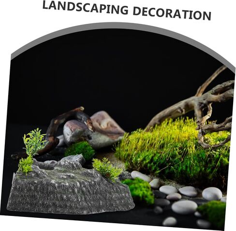 VICASKY Turtle Basking Platform with Climbing Realistic Rock Landscaping Feature for Tortoise Aquarium Floating Island Hiding for Enhanced Pet Experience and Play in Saudi Arabia