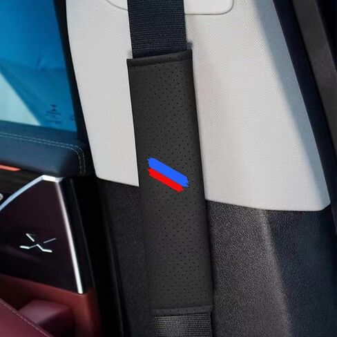 قطعتان من غطاء وسادات حزام مقعد السيارة متوافق مع BMW 1 2 3 4 5 6 7 Series X1 X2 X3 X4 X5 X6 الملحقات الداخلية (غطاء وسادات حزام الأمان) in Saudi Arabia