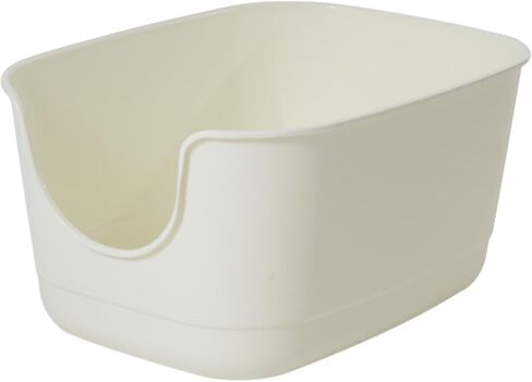SpaceTime Extra Large Litter Box with High Sides,24.2" Lx16.3 Wx12.9 H XL Multi Cat Litter Pan for Kitty,Cat Boxes for Indoor Cats,Jumbo Litter Boxes for Big Cats,Anti-Splashing,Easy to Clean (Grey) in Saudi Arabia
