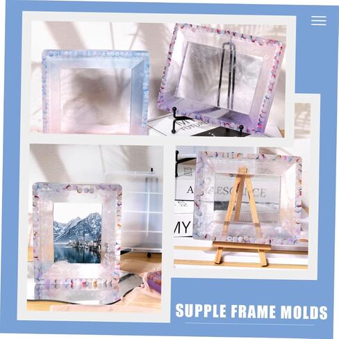 DOITOOL Photo Frame Mold Epoxy Silicone Mold for Crafts Creative Picture Frame Making Flexible for Home Decor Easy to in Saudi Arabia