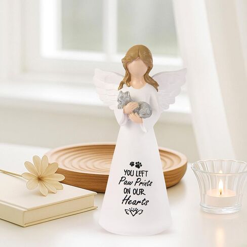 Cat Memorial Gifts for Loss of Cat - Sympathy Gift for Cat Lovers, Pet Memorial Keepsake for Grieving Cat Owners, Remembrance Gifts for Loss of Pet (Granite Cat) in Saudi Arabia