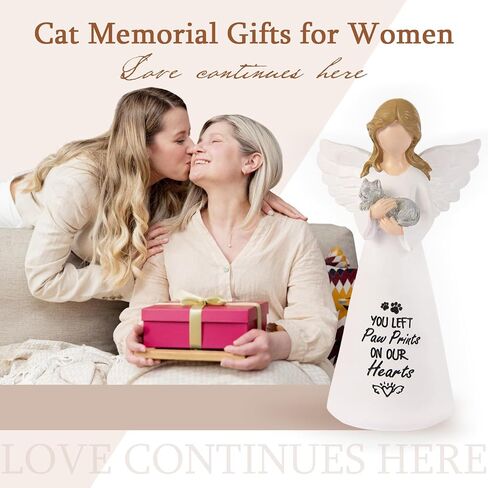 Cat Memorial Gifts for Loss of Cat - Sympathy Gift for Cat Lovers, Pet Memorial Keepsake for Grieving Cat Owners, Remembrance Gifts for Loss of Pet (Granite Cat) in Saudi Arabia