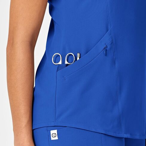 Renew Women's V-Neck Top, Royal, XL in Saudi Arabia