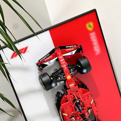 iLuane Display Wallboard for Lego Technic Ferrari SF-24 F1 Model Car Kit Building Set 42207, Adult Collectibles Wall Mount, Home or Office Décor, Two-Tone (No Car Included) in Saudi Arabia