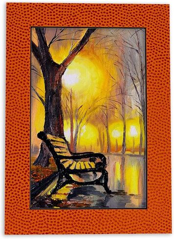 Linen 11x14 حصيرة إطار صورة مع جوهر أبيض للصور 8x10 - يناسب إطار 11x14 - حصيرة واحدة in Saudi Arabia