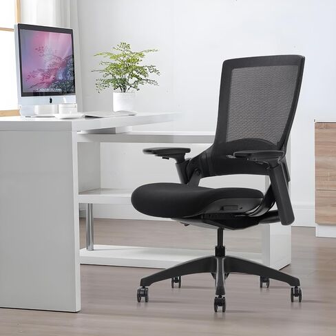 CLATINA Swivel Executive Chair, Adjustable Ergonomic Computer Chair with 3D Armrest and Lumbar Support, Mesh Backrest Task Chair for Home Office Conference Room in Saudi Arabia