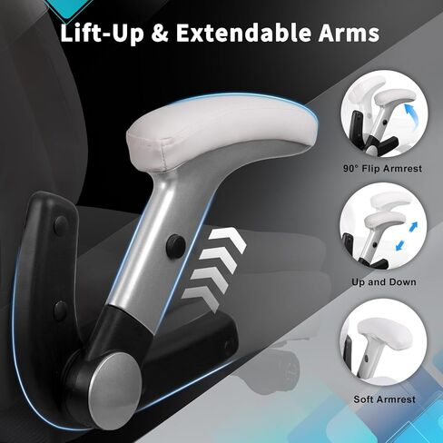 كرسي المكتب الكبير والطويل 600 رطل ، كرسي مكتب ثقيل للأشخاص الثقيلين ، كرسي جلدي كبير في المكتب التنفيذي مع مساند للذراعين قابلة للتعديل ودعم القطني ، كرسي أسود طويل القامة. in Kuwait