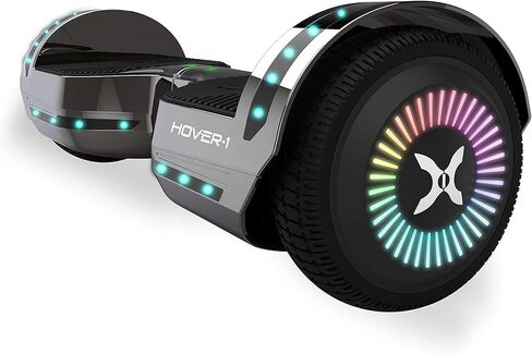 Hover-1 Chrome Electric Hoverboard | 6MPH Top Speed, 6 Mile Range, 4.5HR Full-Charge, Built-In Bluetooth Speaker, Rider Modes: Beginner to Expert in Kuwait