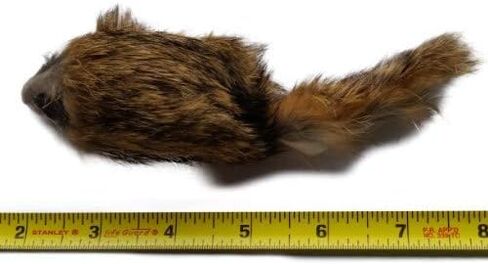 Kats'n US Cat wand wand scled - Mouse Rabbit Fur Mouse- Carmel Color in Kuwait