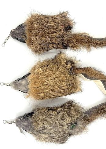 Kats'n US Cat wand wand scled - Mouse Rabbit Fur Mouse- Carmel Color in Kuwait