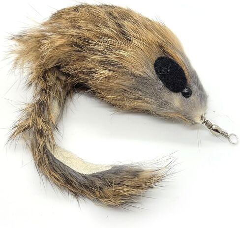 Kats'n US Cat wand wand scled - Mouse Rabbit Fur Mouse- Carmel Color in Kuwait