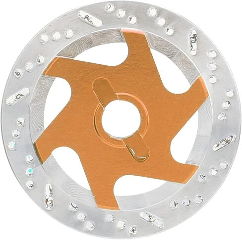Universal Aluminum Alloy 4PCS RC Car Brake Disc with 1/10 Metal Hex Adapter for Remote Control Cars - High Performance Accessory (Gold) in Saudi Arabia