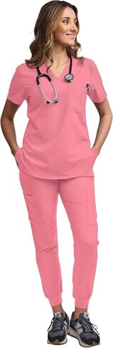 Green Town Women's Tuck-In Top/Jogger Scrub Set Medical Nursing GT 4FLEX Top and Pant in Saudi Arabia